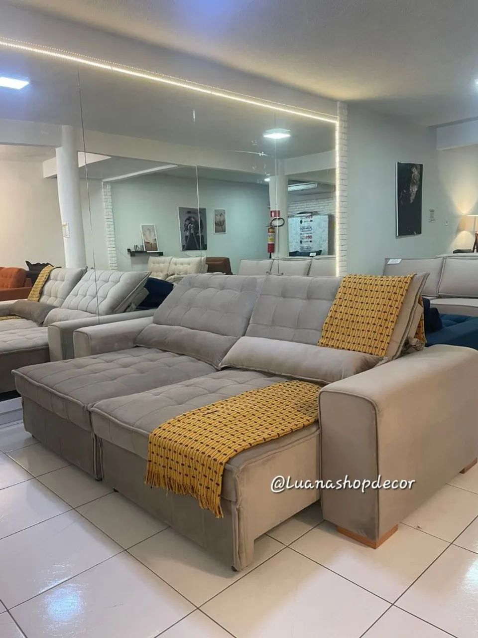 Sofá Retrátil e Reclinável América Hiper Conforto - Foto 2
