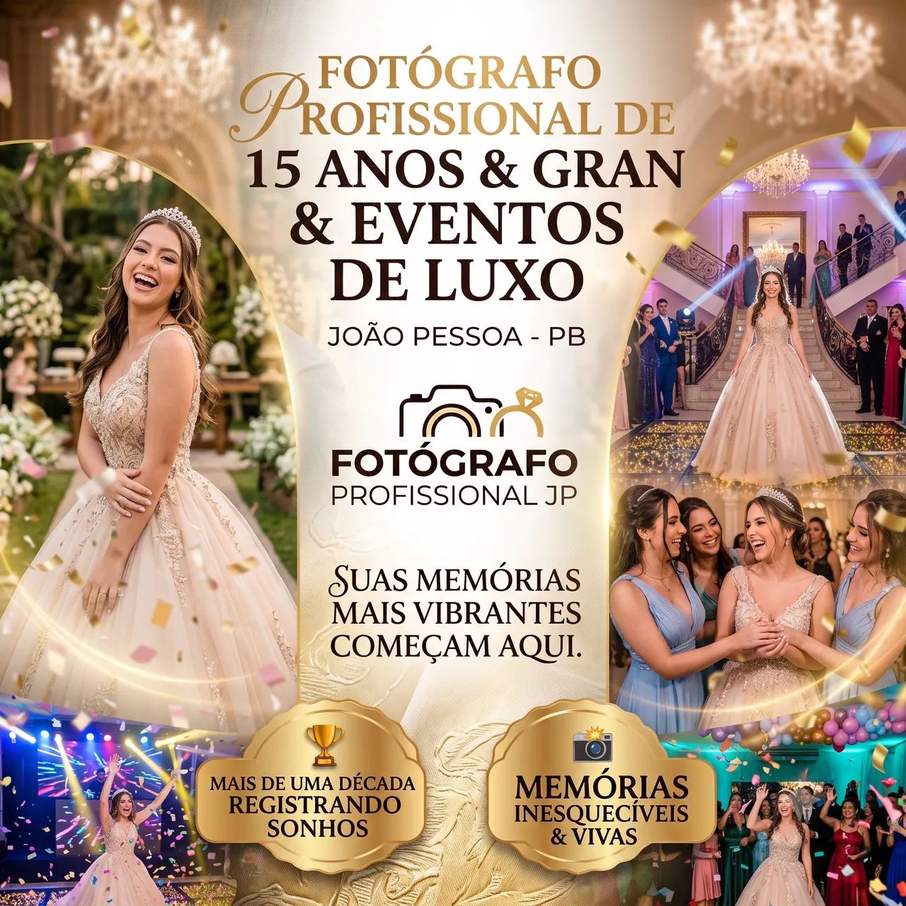 Fotógrafo de Casamento e 15 Anos Profissional em João Pessoa PB.  - Foto 3
