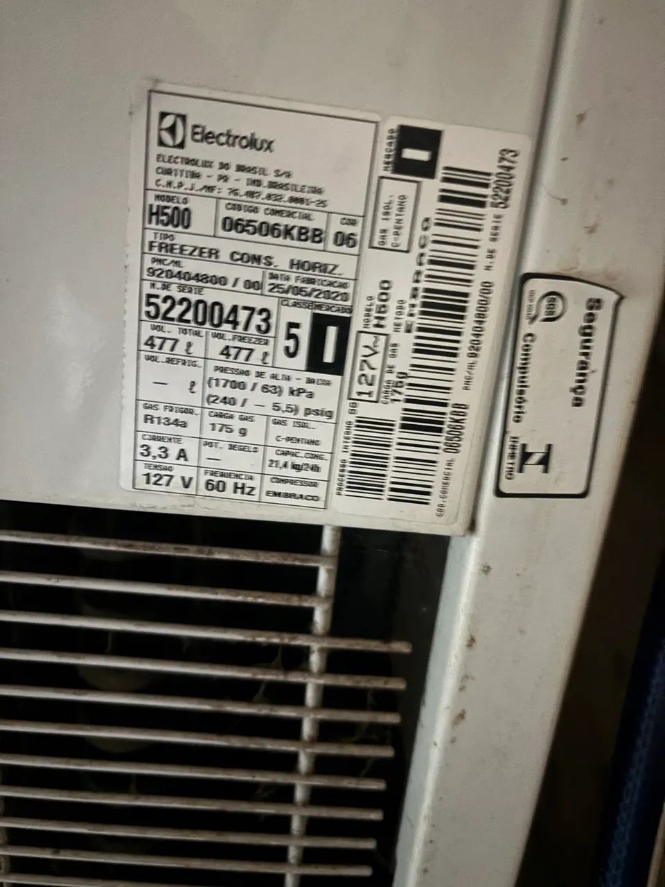 Freezer 477lt