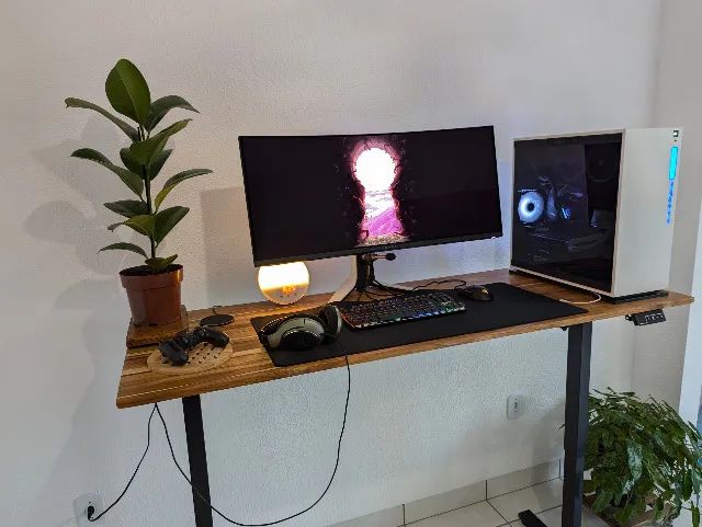 Mesa Ajustável Madeira Maciça Teca (Personalizada) - Foto 4