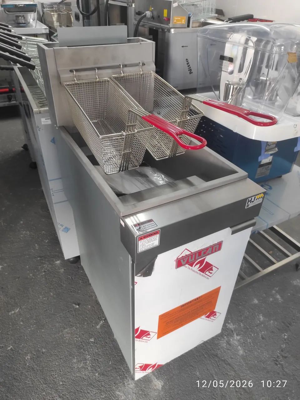 Bh fritadeira industrial alta produção vulcan 