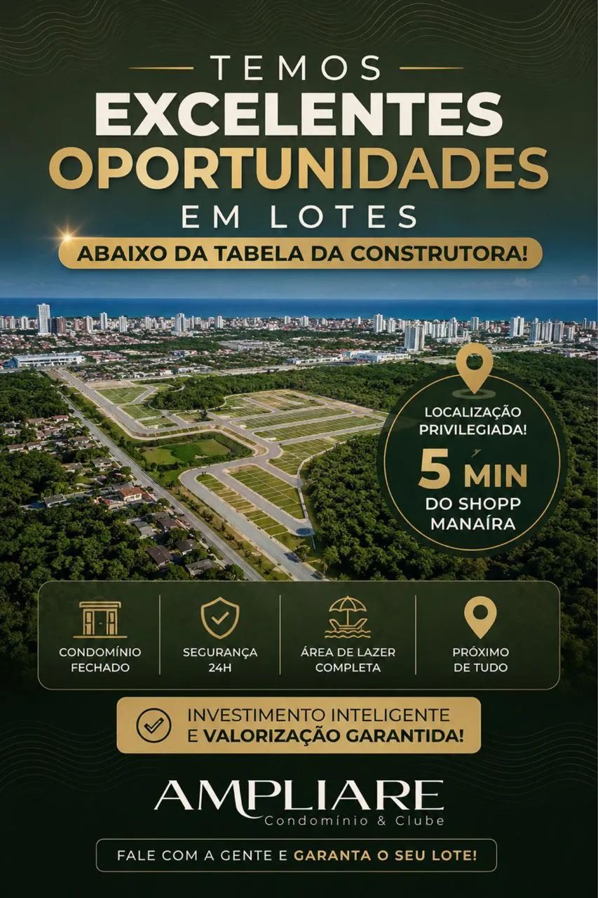 LOTE CONDOMÍNIO FECHADO MANAÍRA 