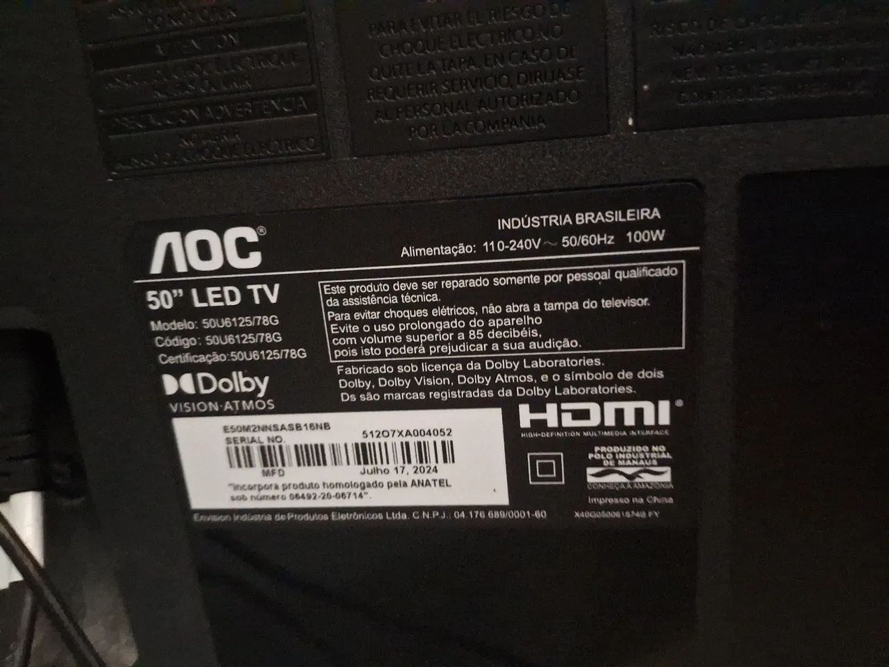 Tv 50 polegadas smart.   1,500 Nova!!! - Foto 2
