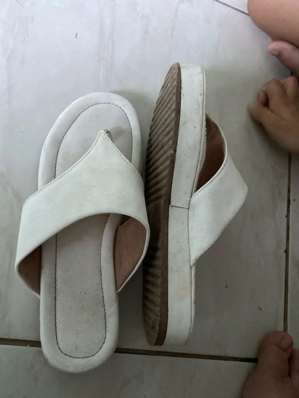 Sandália branca da shein  - Foto 3