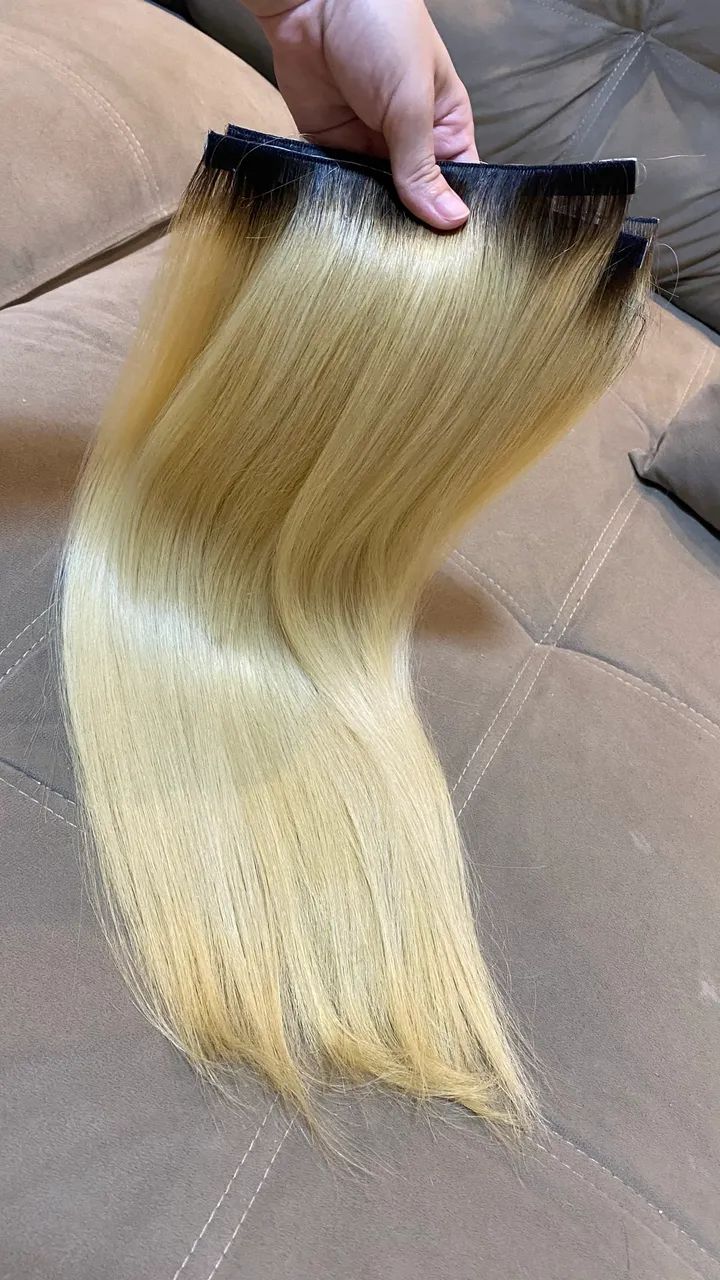 Cabelo brasileiro loiro 125g - Foto 3