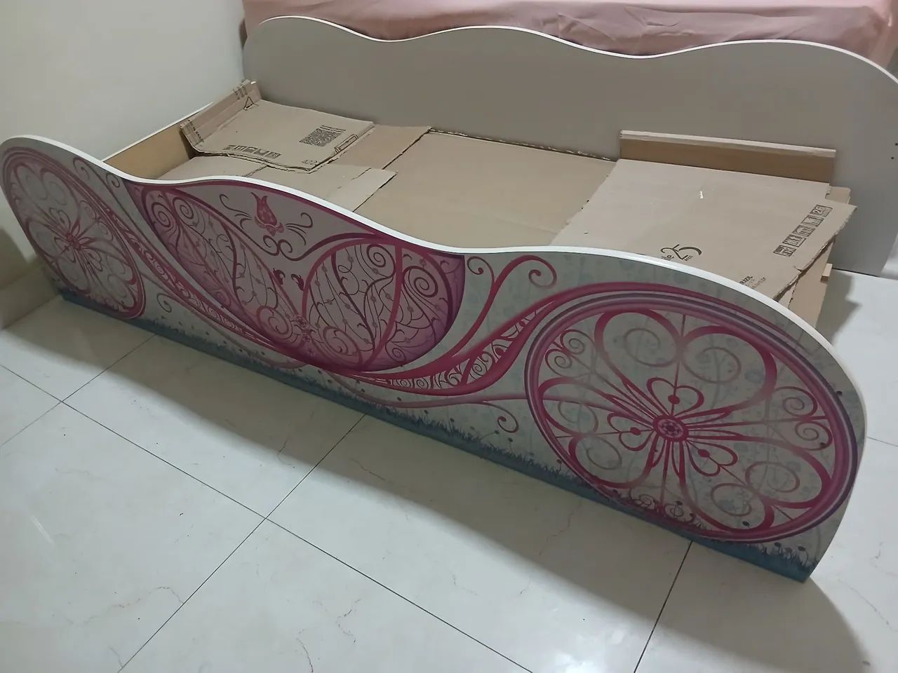 Cama solteira das princesa 