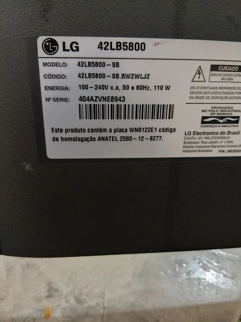 tv LG 50pl