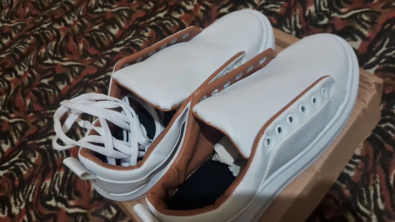 Tênis Casual Masculino Branco - Foto 2