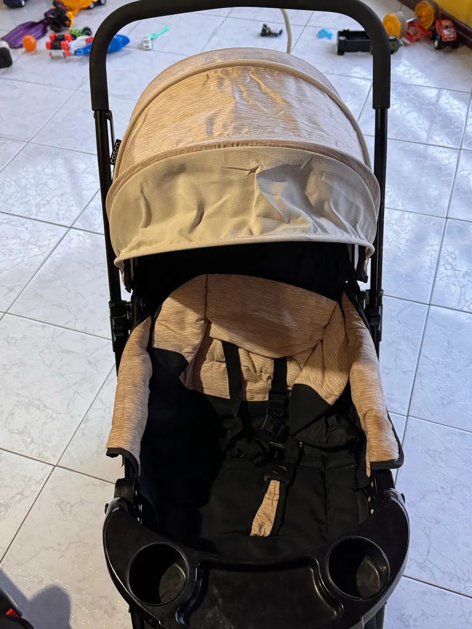 Carrinho de bebê com bebê conforto Cosco! - Foto 5