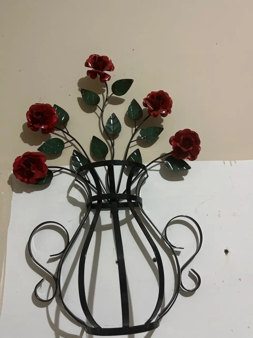 Arranjo flores  ferro 