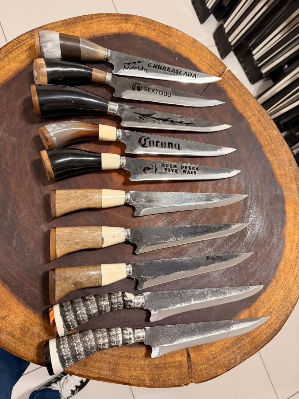 Facas artesanais, Das facas