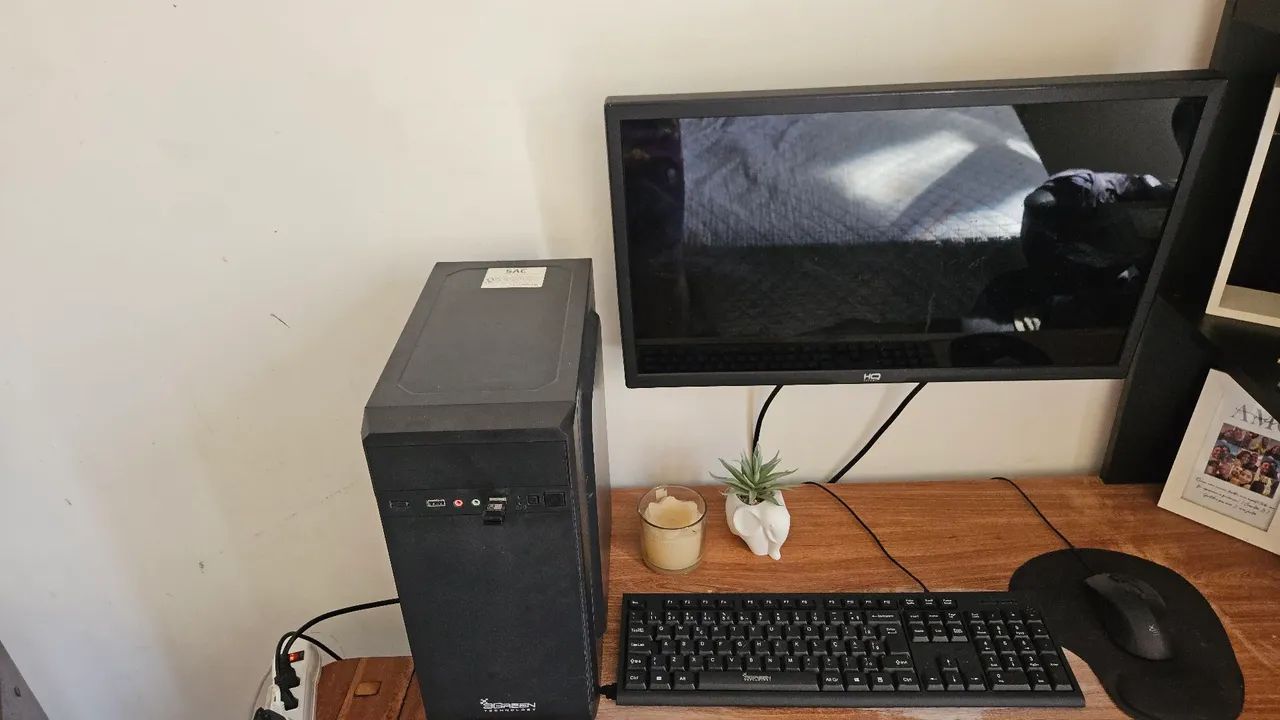 Pc para estudos e jogos leves, core i7-2600 Rx 550, 16gb ram ddr3, monitor 24', Windows 10