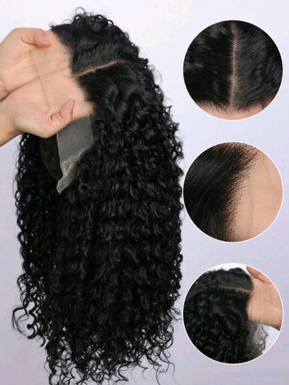 Peruca LACE WIG Cacheada 70 cm - Foto 2