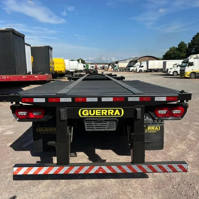 Carreta Semi-reboque Porta-container Guerra Ano 2026 3 Eixos - Foto 6
