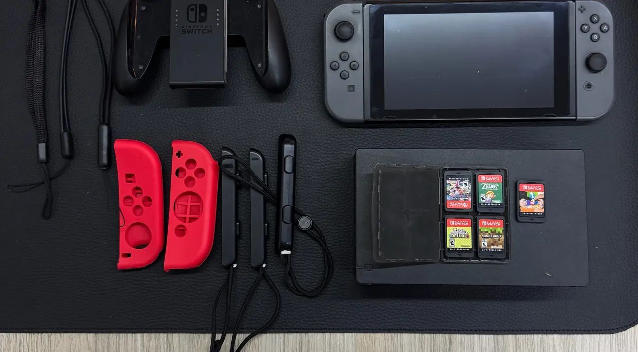 NINTENDO SWITCH + 5 com JOGOS físicos originais! + ACESSÓRIOS ...