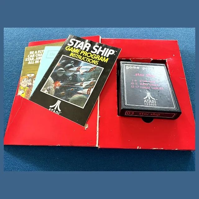 Jogo/Cartucho Atari 2600 Star Ship CX2603 caixa gatefold completa
