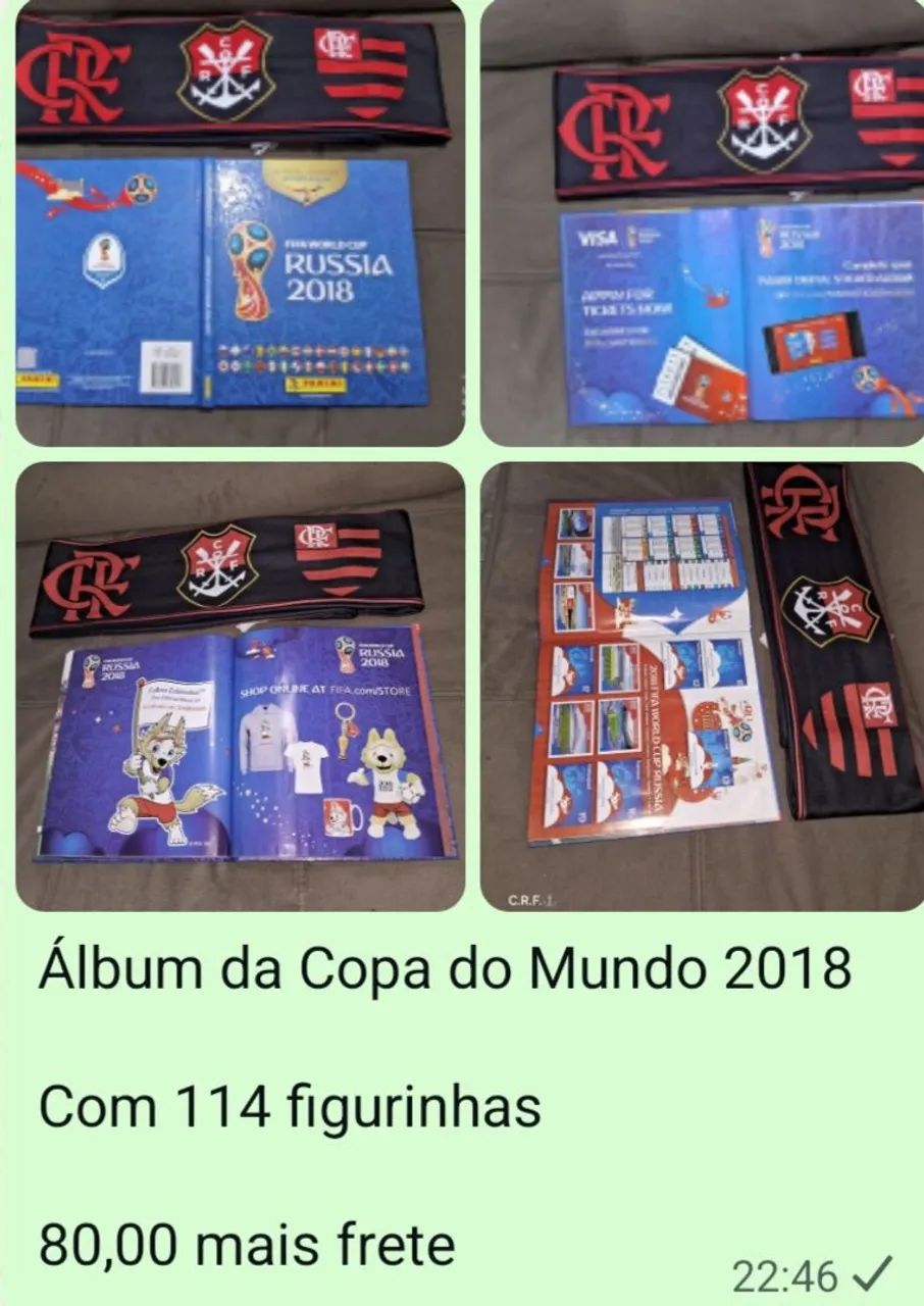 3 Álbuns de Copas do Mundo: Rússia e Brasil 