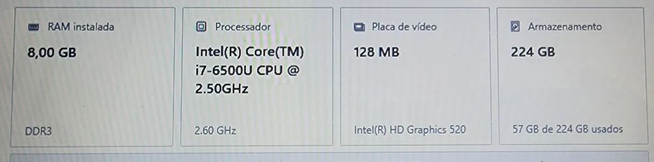 Notebook Acer i7 8GB Ram 256SSD + Bolsa Viagem - Foto 3
