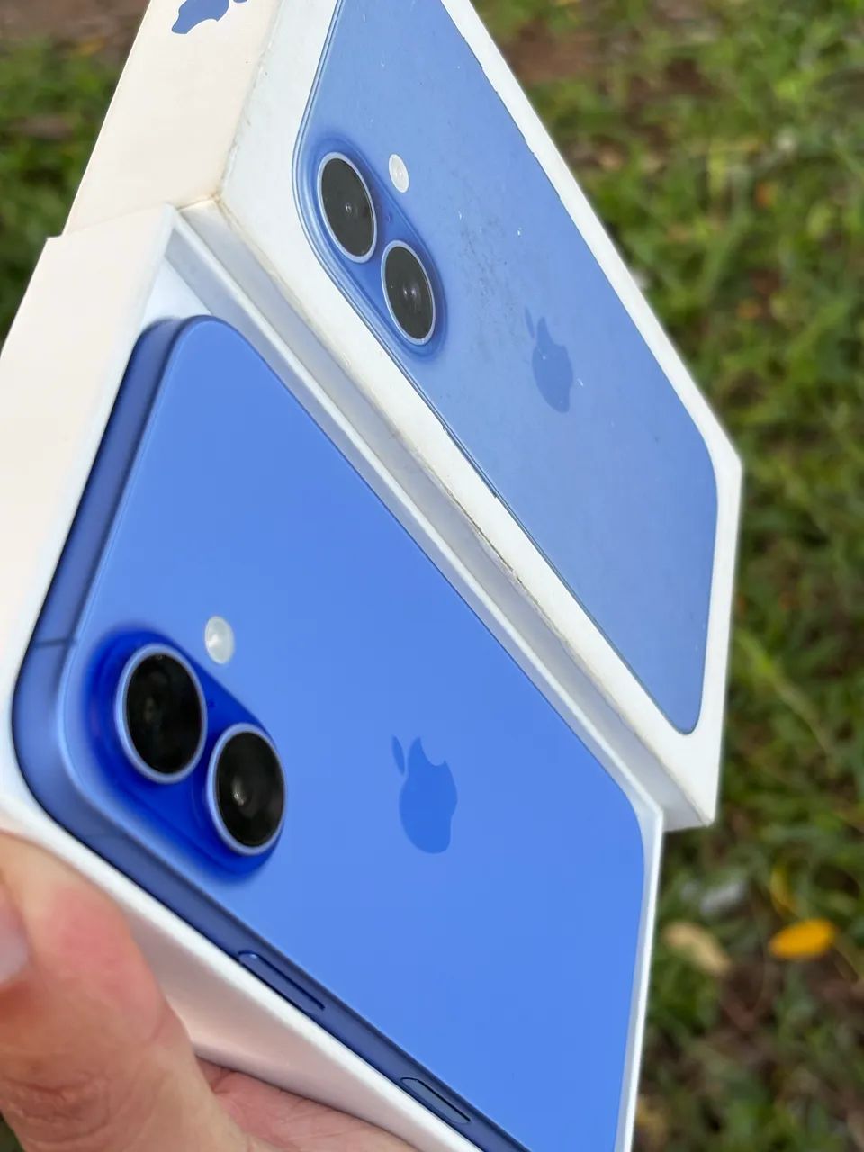 iPhone16 ブルー Parque - Smartphones e Celulares - Caixa na Azul 128gb 16 iPhone 携帯電話本体