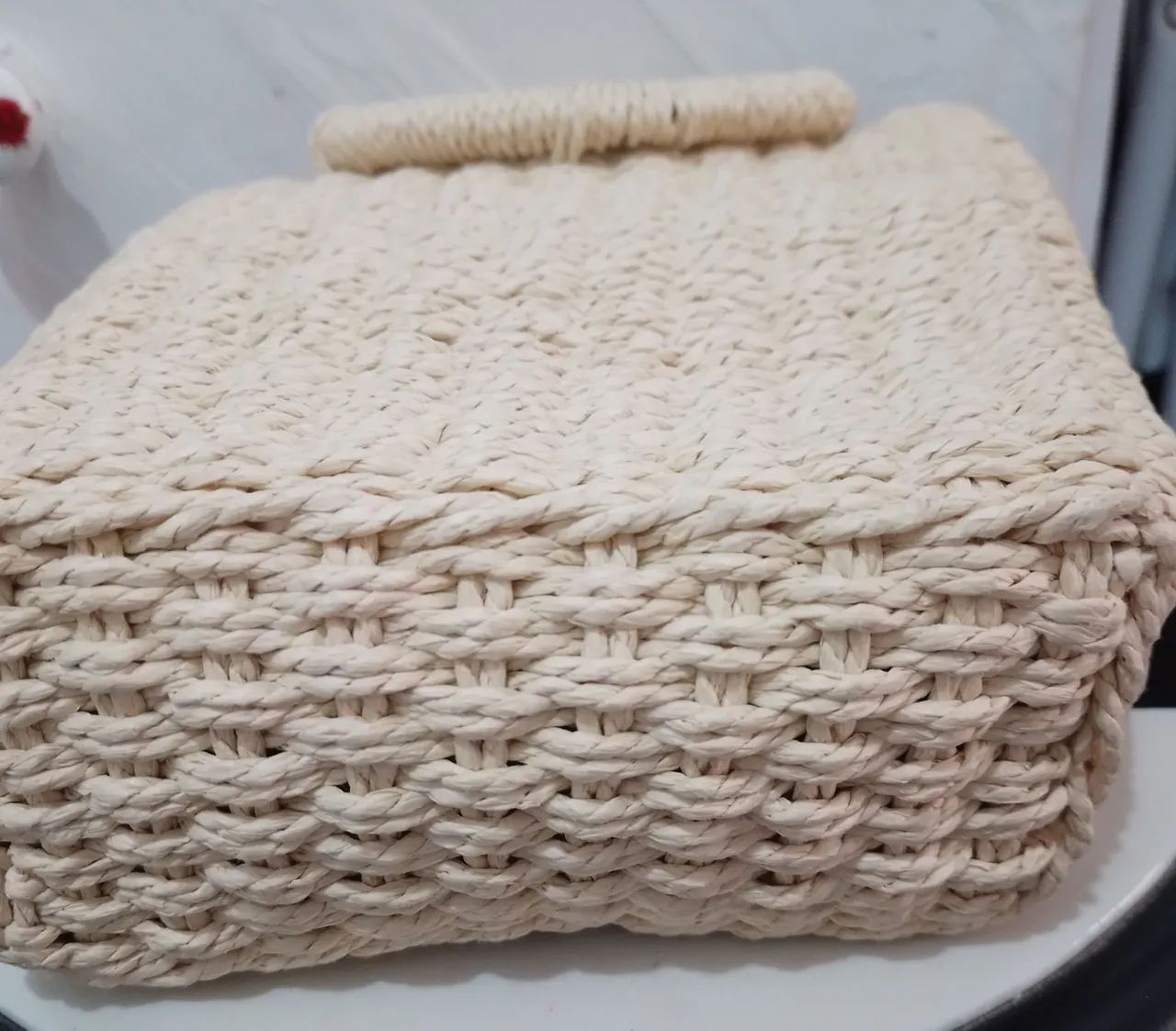 Bolsa de palha de mão.  - Foto 3