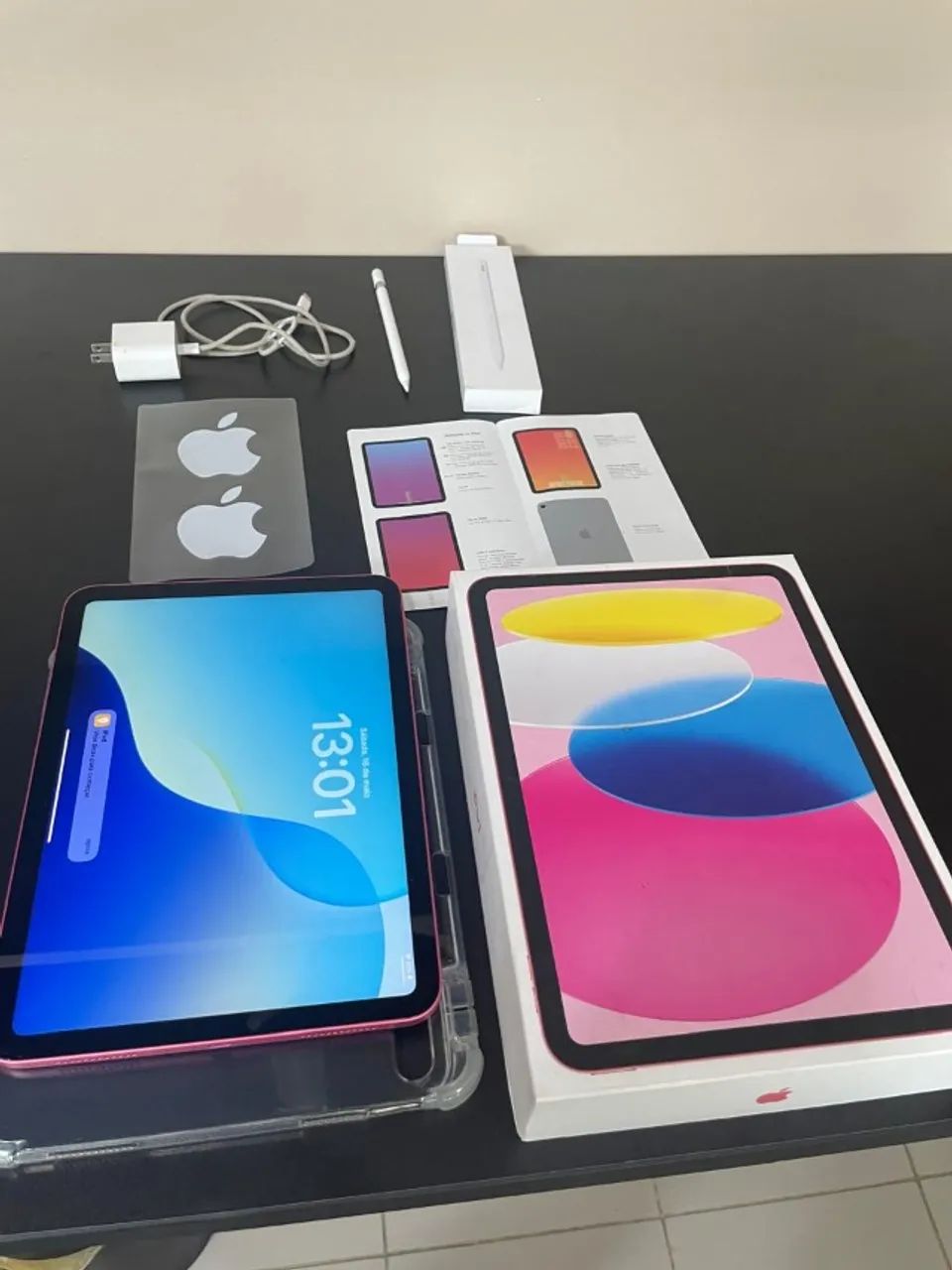 IPAD 10 TH GERAÇÃO 64GB COM CANETA APPLE PENCIL (USB-C) ORIGINAL