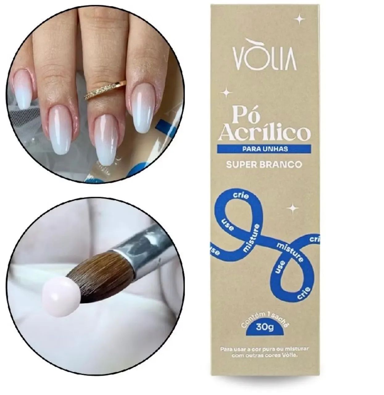 Pó acrílico Vólia