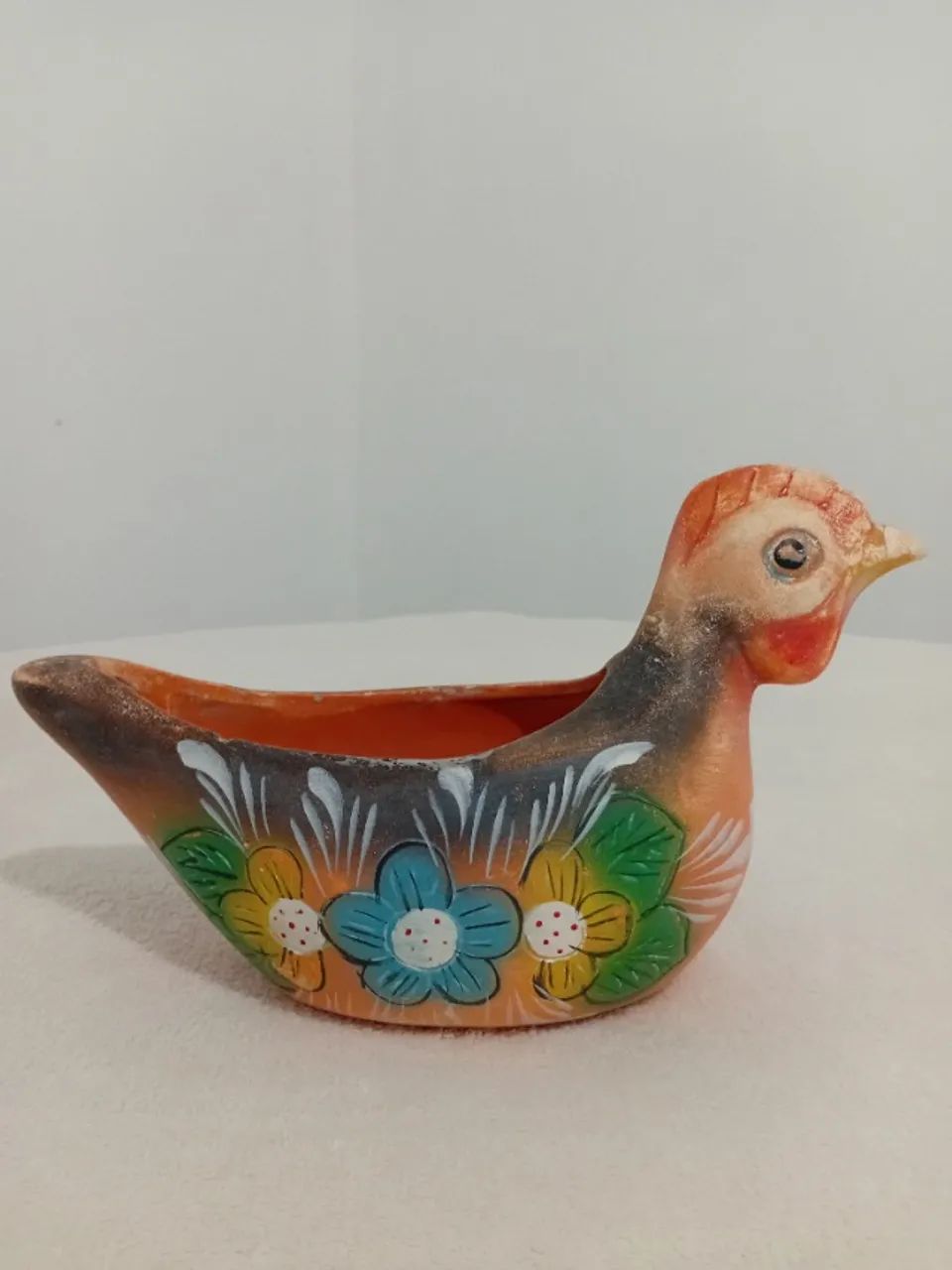 Galinha de Cerâmica Decoração Antiguidade - Foto 2