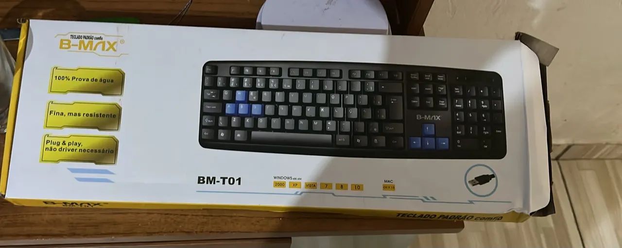 Teclado de computador com fio 