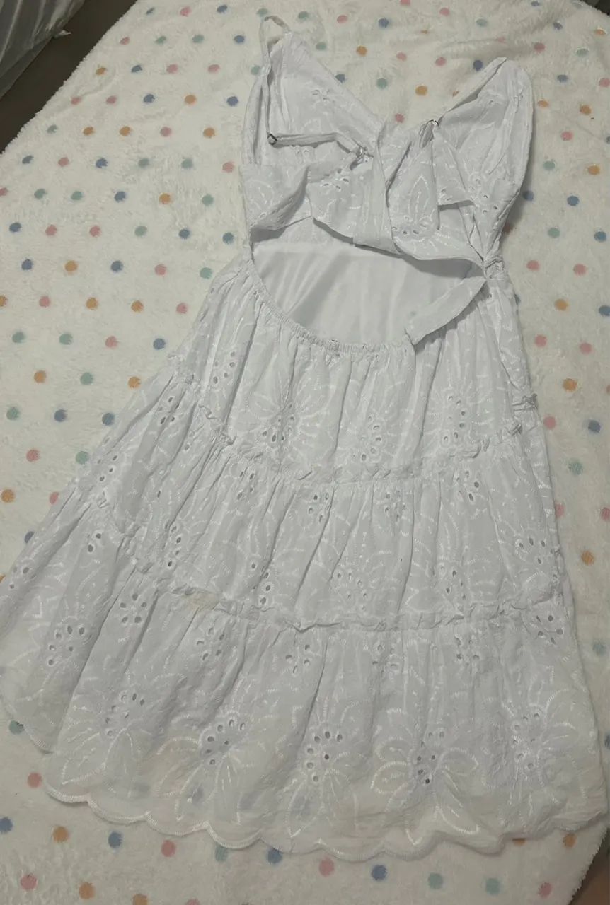 Vestido Branco de cambraia  - Foto 3