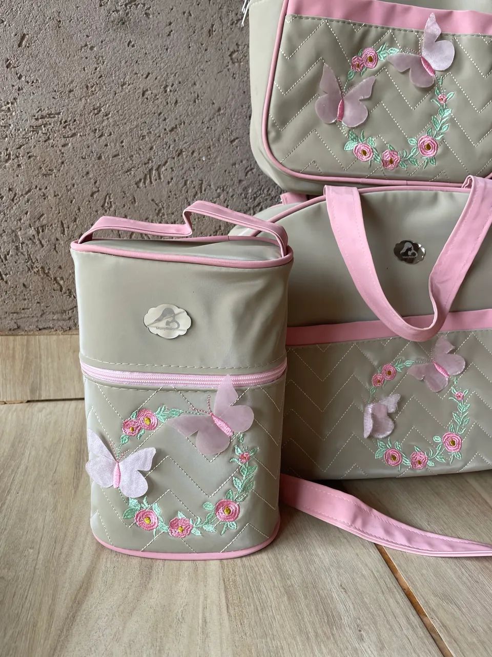 Kit bolsa maternidade borboleta  - Foto 4