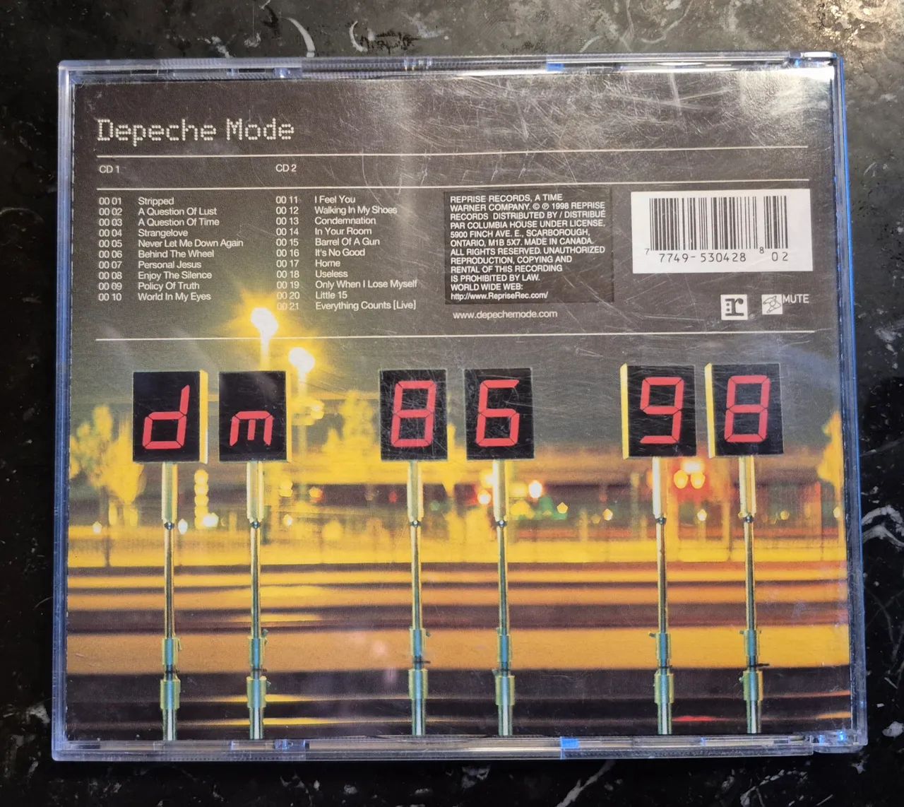 DEPECHE MODE THE SINGLES 86-98 (IMPORTADO CANADÁ) - CDs, DVDs etc