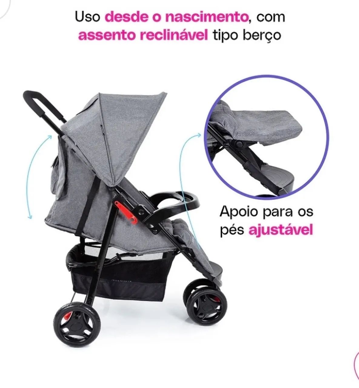 Carrinho de bebê Travel System Minny 3.0 Cosco - Foto 3