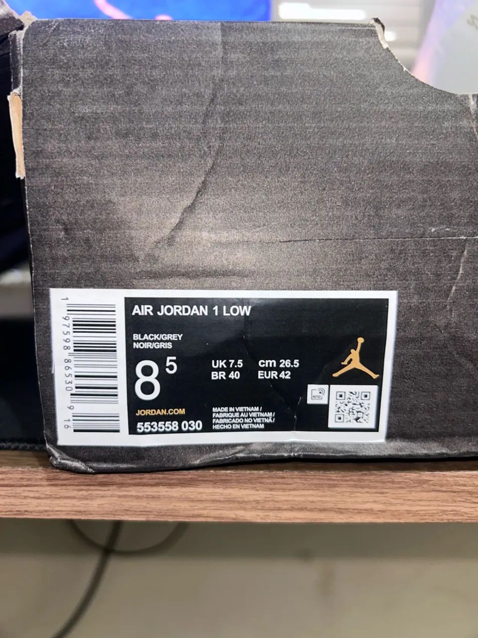 Air Jordan 1 Low Light Smoke Grey - Foto 5