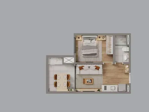 PLANTA 33m²