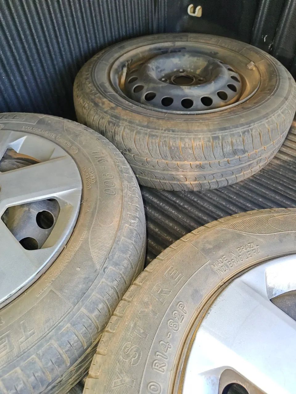 Wheels with 14-inch tires