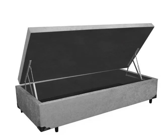 Cama Box Baú Solteiro 88x188x35  - Foto 3