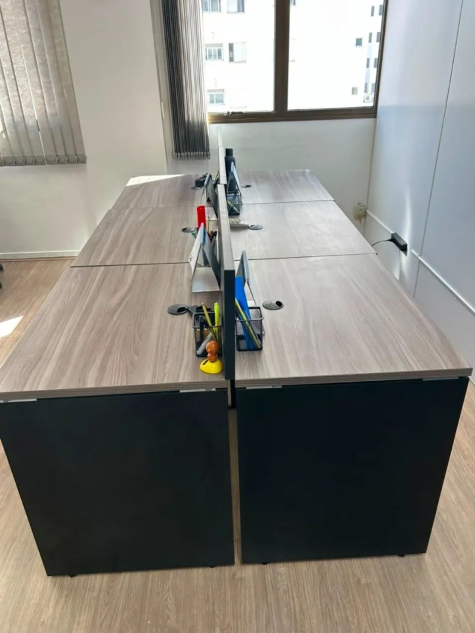 Mesa de Escritório 6 lugares, monte como quiser - Foto 3