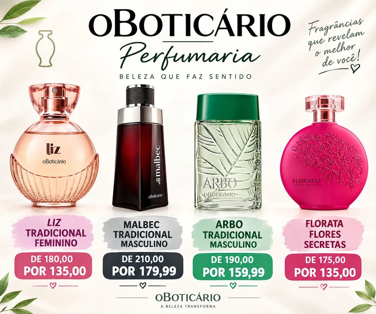 Natura e Boticário e Avon 