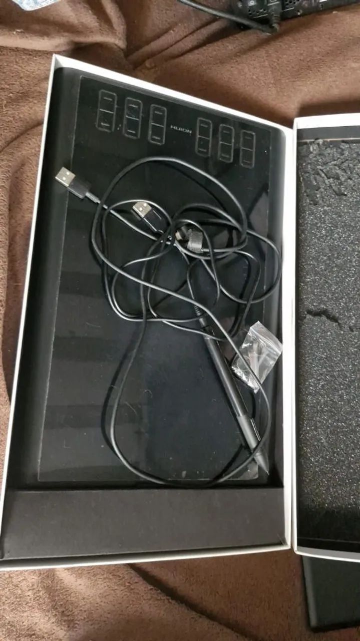Mesa Digitalizadora Huion New 1060 Plus - Completa na Caixa - Foto 2