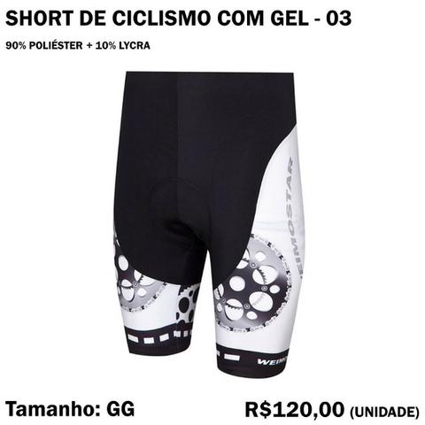 Short de Ciclismo com Gel - Modelo 03
