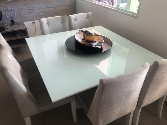 Vendo mesa de luxo com tampo giratório - Foto 4