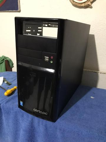 Gabinete, placa mãe, cooler e processador!
