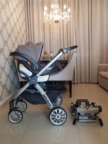 Kit Chicco Bravo Travel System com base isofix - Foto 2