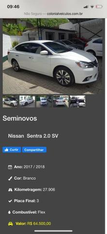 Sentra Nissan 2.0 2018 sv cvt aut - Foto 6
