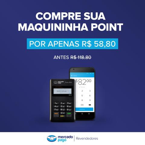 Revendedor (pap) maquina credito e débito R$ 9,99 cada unidade mini point - Foto 4