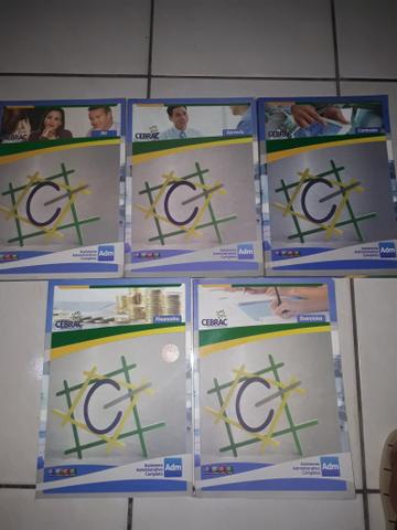 Kit de livros do curso profissonalizante de assistente administrativo completo