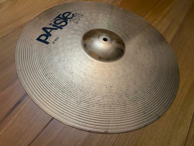 Pratos paiste hi hat e ride - Foto 4