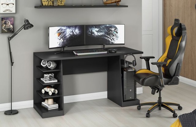 Sala quarto escritório mesa gamer - Foto 3
