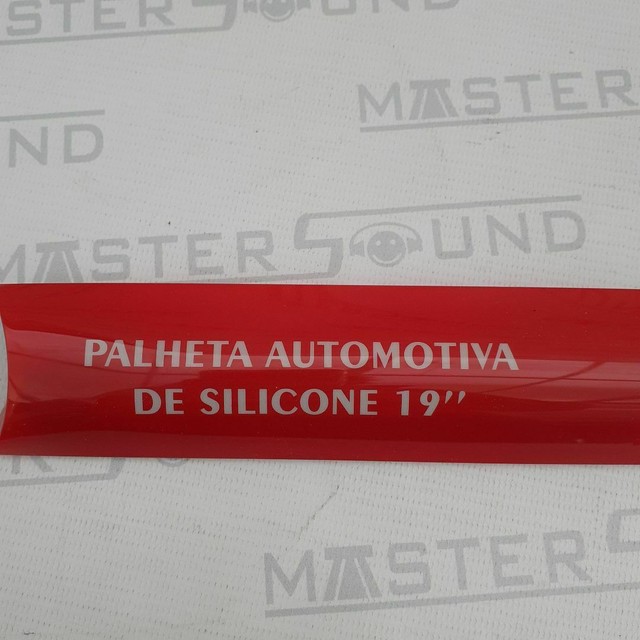 Palheta silicone. Universal. 19". Garantia. Nova. Colocada. 