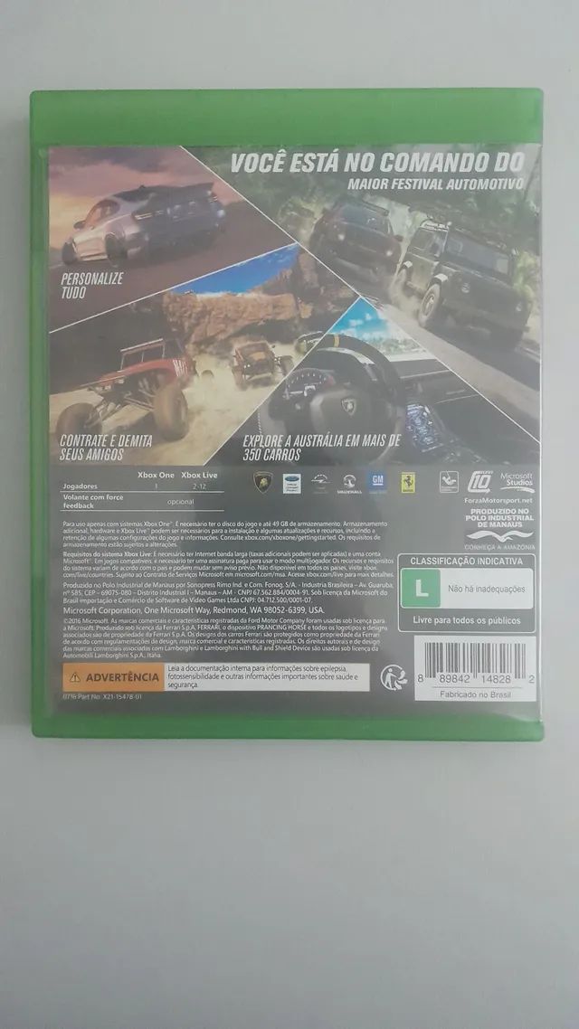 Forza Horizon 3 Mídia Física Xbox One - R$ 160